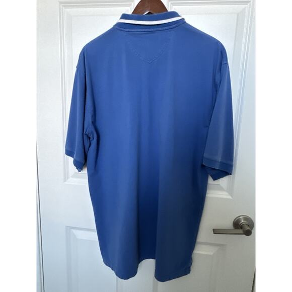 FILA PERFORMA Polo Blue Short Sleeve Collar Shirt Size Large - Picture 8 of 9